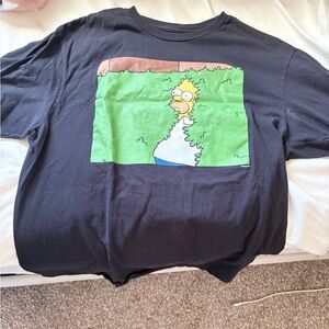 Black T-Shirt with Cartoon Graphic
